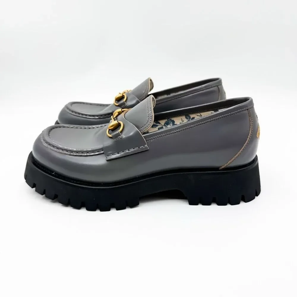 Gucci 1955 Horsebit Lug Sole Leather Loafers US Men’s 8.5